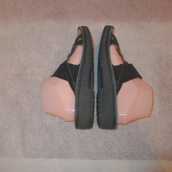 NAOT Leather Strappy Slide Sandals Size 8 Comfort Stretch Studded Cork Neutral - Picture 8 of 10